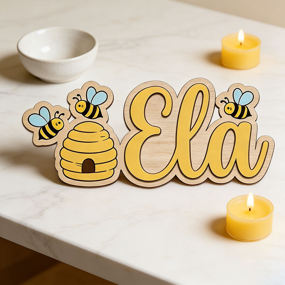 Personalized Cute Bee Hive Nam - đánh giá và giá Baby Nursery Decor Girl