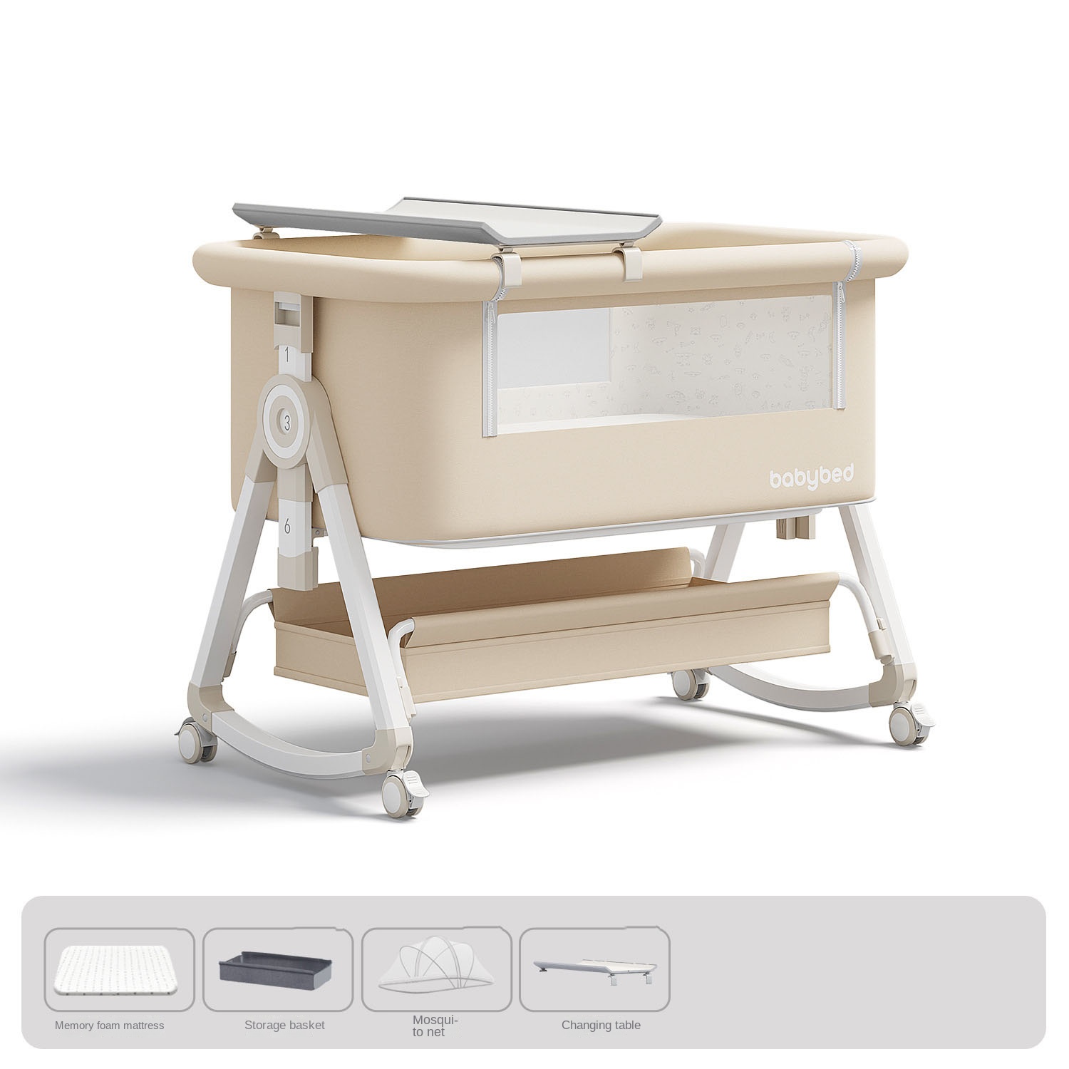 Baby Crib , Portable and Adjus - đánh giá và giá Baby Nursery Trolley