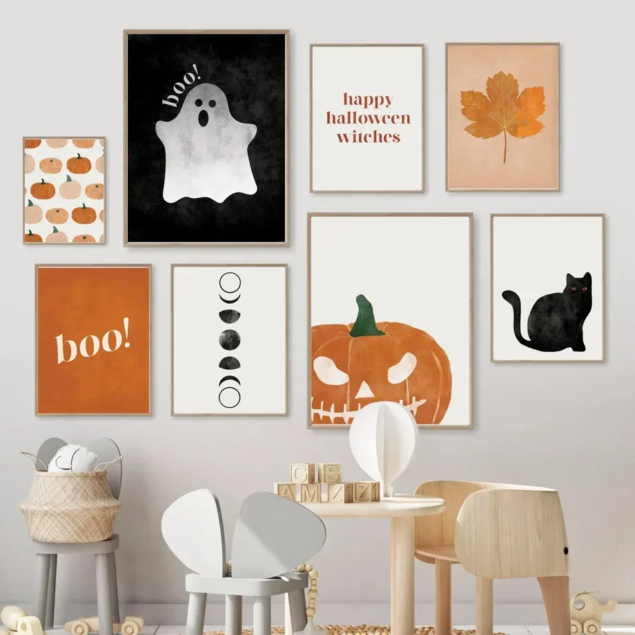 Cat Halloween Soul Pumpkin Wal - đánh giá và giá Baby Nursery Decor Girl