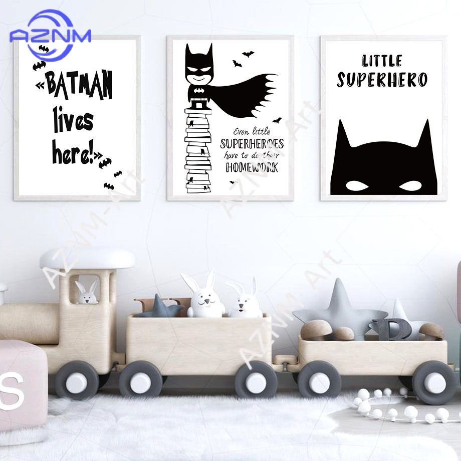 Wall Art Canvas Painting Bat C - đánh giá và giá Baby Nursery Boy